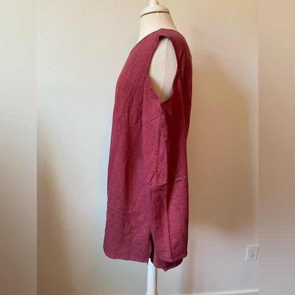 Ahh Dreams NWOT Lounge Cold Shoulder Long Sleeve Asymmetric Tunic Sweatshirt 3X - Picture 4 of 7